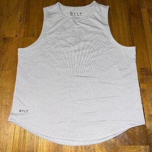 BYLT Premium Basics Essential DC Tank Top Sleeveless gray Athletic Small